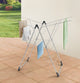 Tomado-metaltex vento 25 droogrek 133x109x58 cm zilver 25m drooglengte