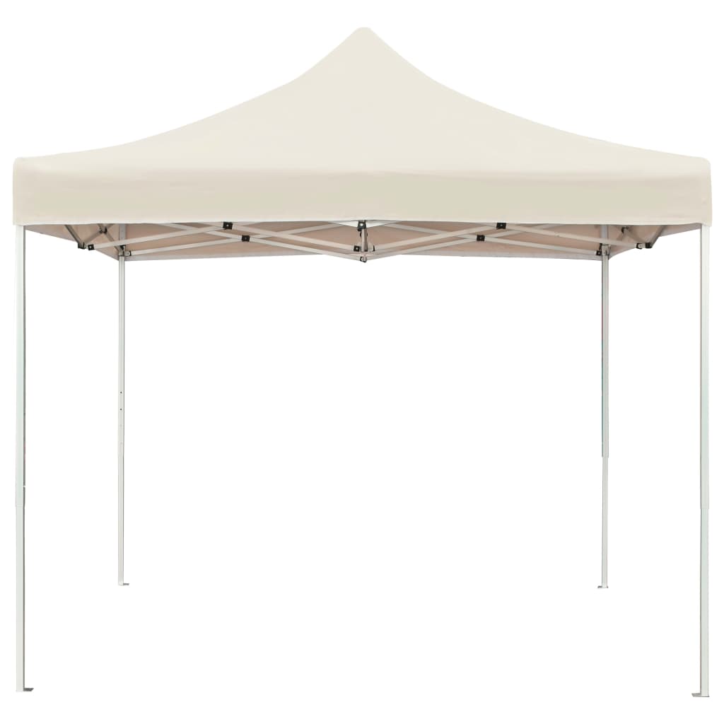 VidaXL Partytent professioneel inklapbaar 3x3 m aluminium crème