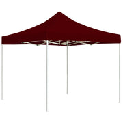 Vidaxl partytent professioneel inklapbaar 3x3 m aluminium wijnrood - afbeelding 1