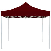 Vidaxl partytent professioneel inklapbaar 3x3 m aluminium wijnrood - afbeelding 2