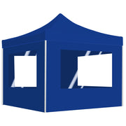 VidaXL Partytent inklapbaar met wanden 3x3 m aluminium blauw - afbeelding 1