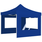 VidaXL Partytent inklapbaar met wanden 3x3 m aluminium blauw - afbeelding 3