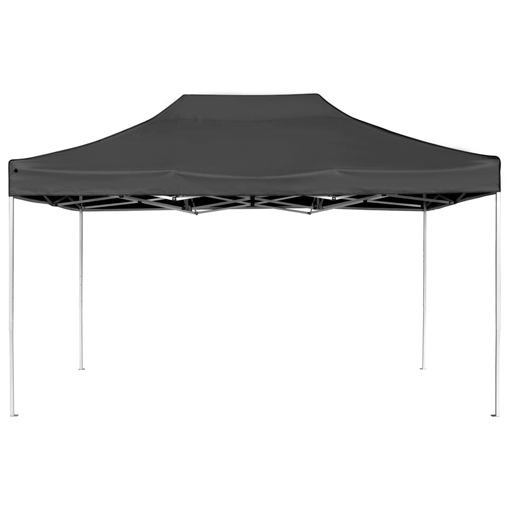 VidaXL Partytent professioneel inklapbaar 4,5x3 m aluminium antraciet