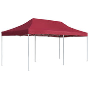 Vidaxl partytent professioneel inklapbaar 6x3 m aluminium wijnrood - afbeelding 1