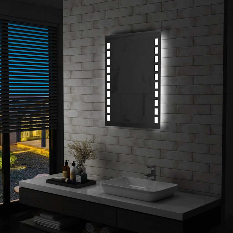Vidaxl badkamerspiegel led 60x80 cm