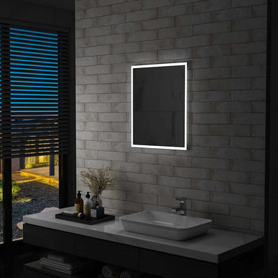 Vidaxl badkamerspiegel led 50x60 cm