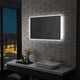 Vidaxl badkamerspiegel led 100x60 cm