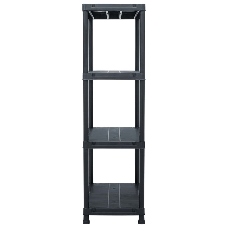 VidaXL Opbergrek 200 kg 80x40x138 cm kunststof zwart