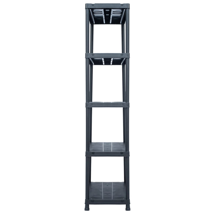 VidaXL Opbergrek 500 kg 90x60x180 cm kunststof zwart