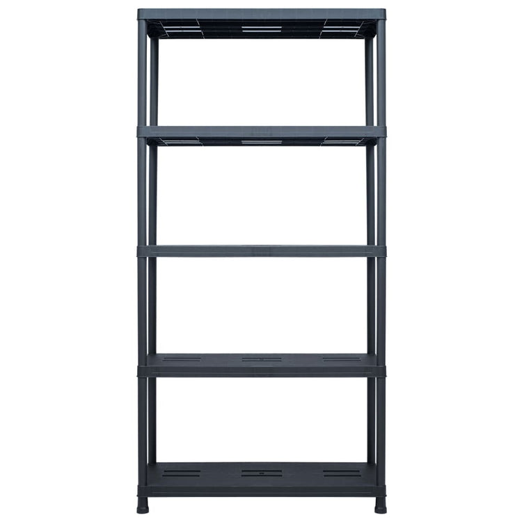 VidaXL Opbergrek 260 kg 90x40x180 cm kunststof zwart
