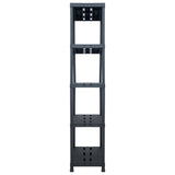 VidaXL Opbergrek 260 kg 90x40x180 cm kunststof zwart - afbeelding 3