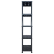 VidaXL Opbergrek 260 kg 90x40x180 cm kunststof zwart - afbeelding 3