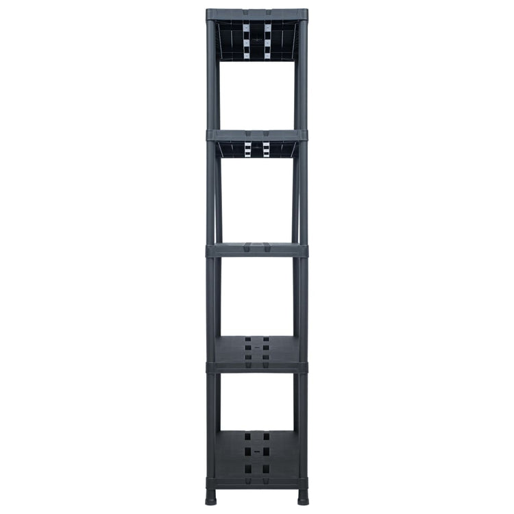VidaXL Opbergrek 260 kg 90x40x180 cm kunststof zwart