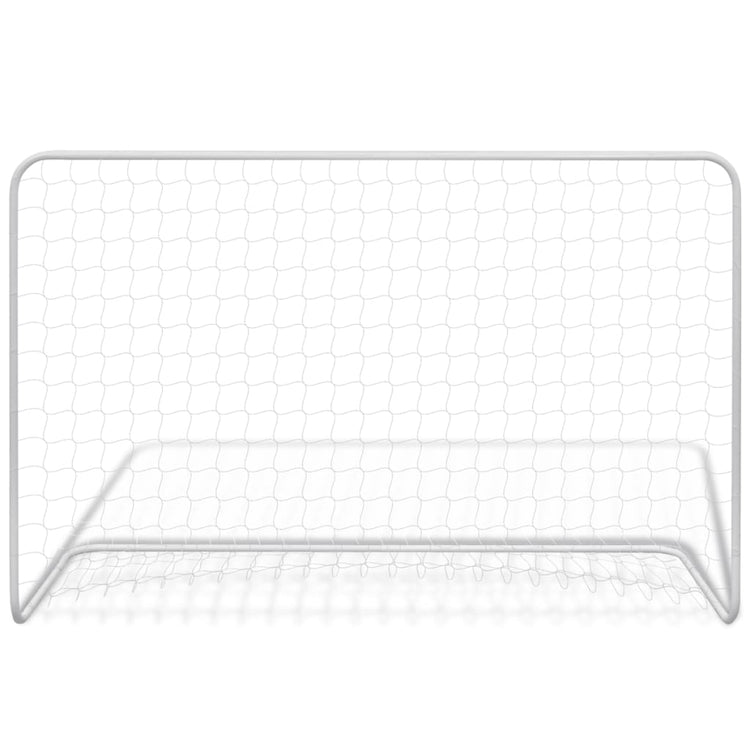 Vidaxl voetbaldoelen 2 st met netten 182x61x122 cm staal wit