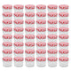 Vidaxl jampotten met wit met rode deksels 48 st 110 ml glas