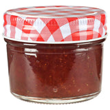 Vidaxl jampotten met wit met rode deksels 48 st 110 ml glas - afbeelding 2
