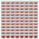Vidaxl jampotten met zilverkleurige deksels 96 st 110 ml glas