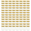 Vidaxl jampotten met goudkleurige deksels 96 st 230 ml glas