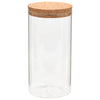 Vidaxl opbergpotten met kurken deksel 6 st 1400 ml glas