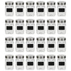 Vidaxl opbergpotten met stickers 24 st 300 ml