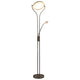 Vidaxl lamp staand 18 w dimbaar 180 cm zilverkleurig
