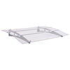 Vidaxl deurluifel 150x90 cm pet zilverkleurig en transparant