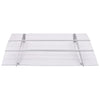 Vidaxl deurluifel 150x90 cm pet zilverkleurig en transparant