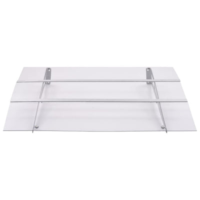 Vidaxl deurluifel 150x90 cm pet zilverkleurig en transparant