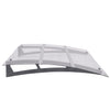Vidaxl deurluifel 150x90 cm pet zilverkleurig en transparant