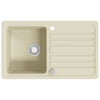 Vidaxl gootsteen enkele bak graniet beige