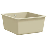 Vidaxl gootsteen enkele bak graniet beige - afbeelding 3