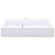 Vidaxl wastafel 60x38x11 cm mineraal gegoten marmer gegoten wit - afbeelding 3