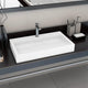 Vidaxl wastafel 80x46x11 cm mineraal gegoten marmer gegoten wit