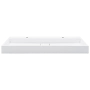 Vidaxl wastafel 120x46x11 cm mineraal gegoten marmer gegoten wit - afbeelding 3