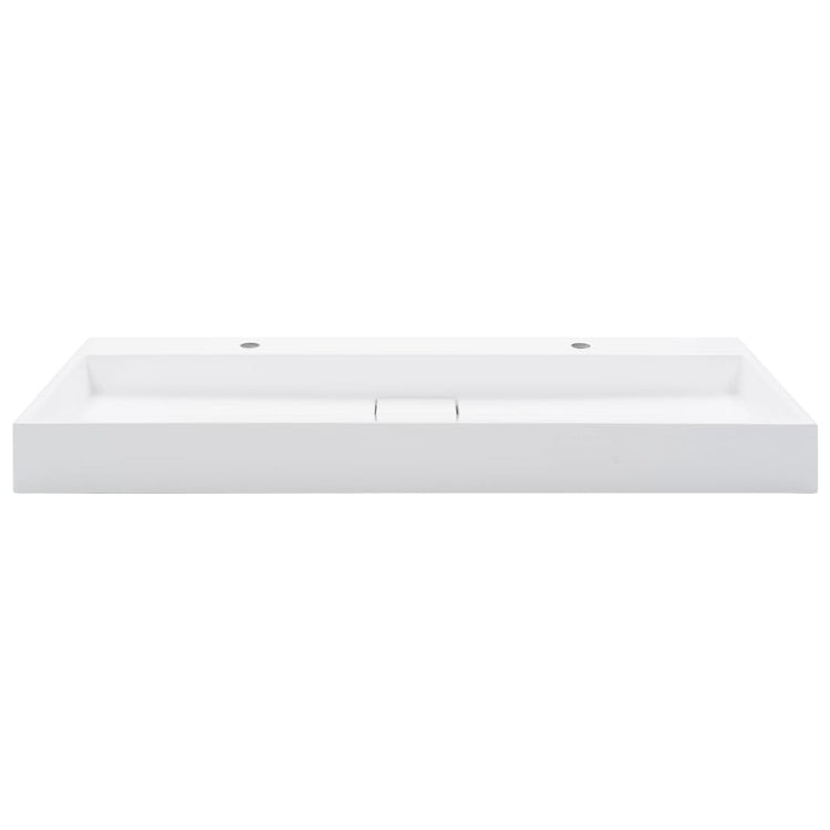Vidaxl wastafel 120x46x11 cm mineraal gegoten marmer gegoten wit