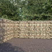 VidaXL Schanskorfmuur met deksels 900x50x200 cm gegalvaniseerd staal - afbeelding 1