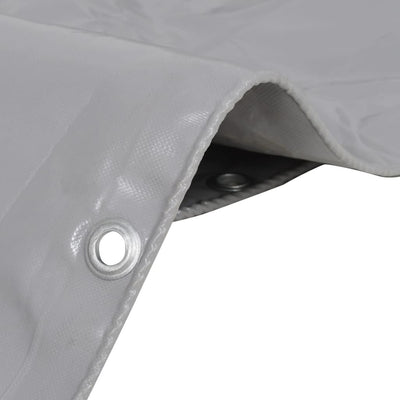 Vidaxl dekzeil 650 g m² 1,5x20 m grijs