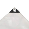 Vidaxl dekzeil 650 g m² 5x6 m wit