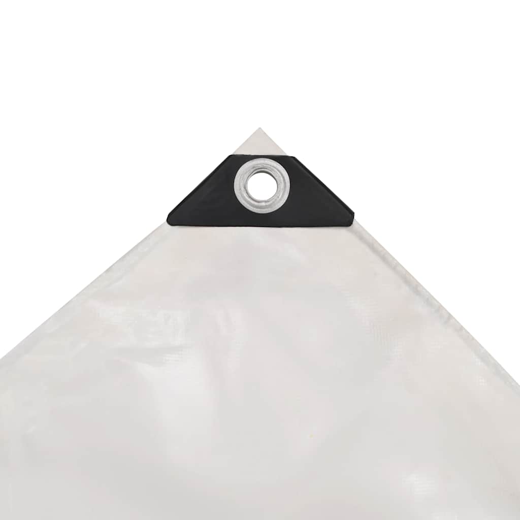 Vidaxl dekzeil 650 g m² 5x6 m wit