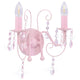 Vidaxl wandlamp met kralen 2 x e14 roze