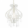 Vidaxl plafondlamp met kralen rond e14 wit