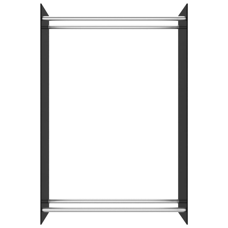 VidaXL Haardhoutrek 80x35x120 cm glas zwart