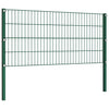 Vidaxl schuttingpaneel met palen ijzer 176,5x80 cm groen