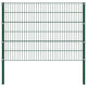 Vidaxl schuttingpaneel met palen ijzer 176,5x120 cm groen