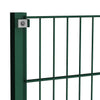 Vidaxl schuttingpaneel met palen ijzer 176,5x120 cm groen