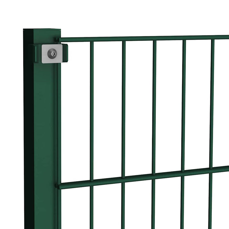 Vidaxl schuttingpaneel met palen ijzer 176,5x120 cm groen