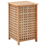 Vidaxl wasmand 39x39x65 cm massief walnotenhout - afbeelding 1