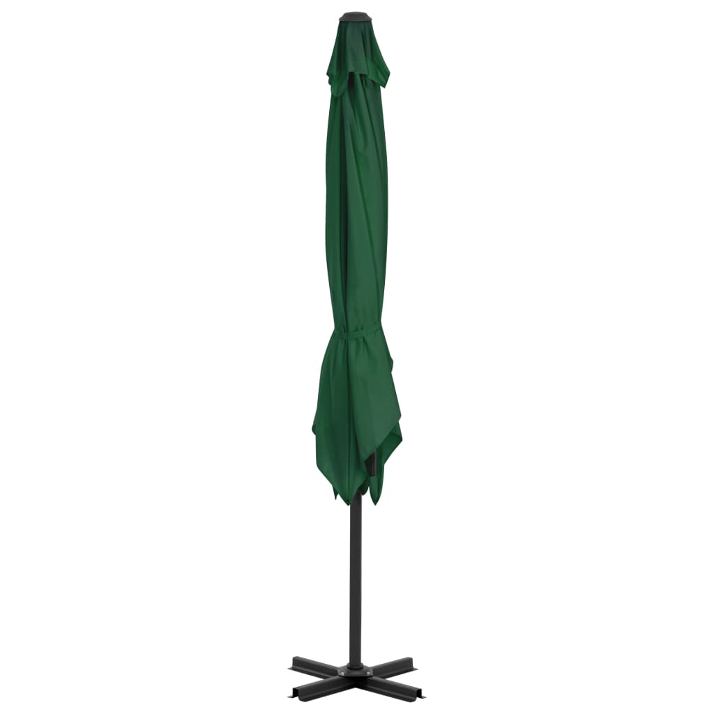 VidaXL Parasol met draagbare voet groen