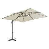 Vidaxl parasol met draagbare voet zandkleurig - afbeelding 3