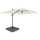 Vidaxl parasol met draagbare voet zandkleurig